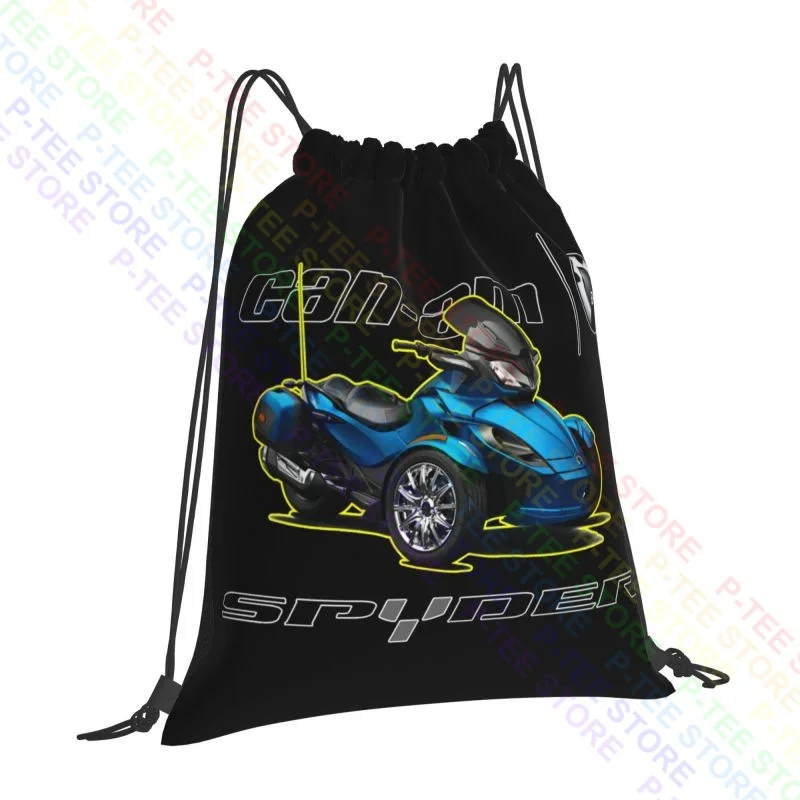 Can - Am Brp Spyder Logo Drawstring Bags Gym Bag School Softback Gym Tote Bag Clothes Backpacks