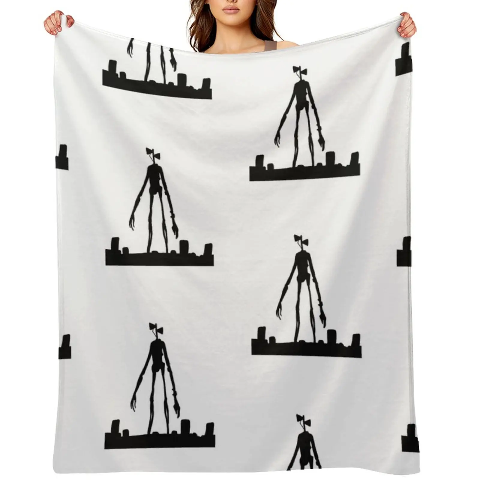 

Siren head Throw Blanket for babies Cute Plaid Luxury Brand Comforter Blankets