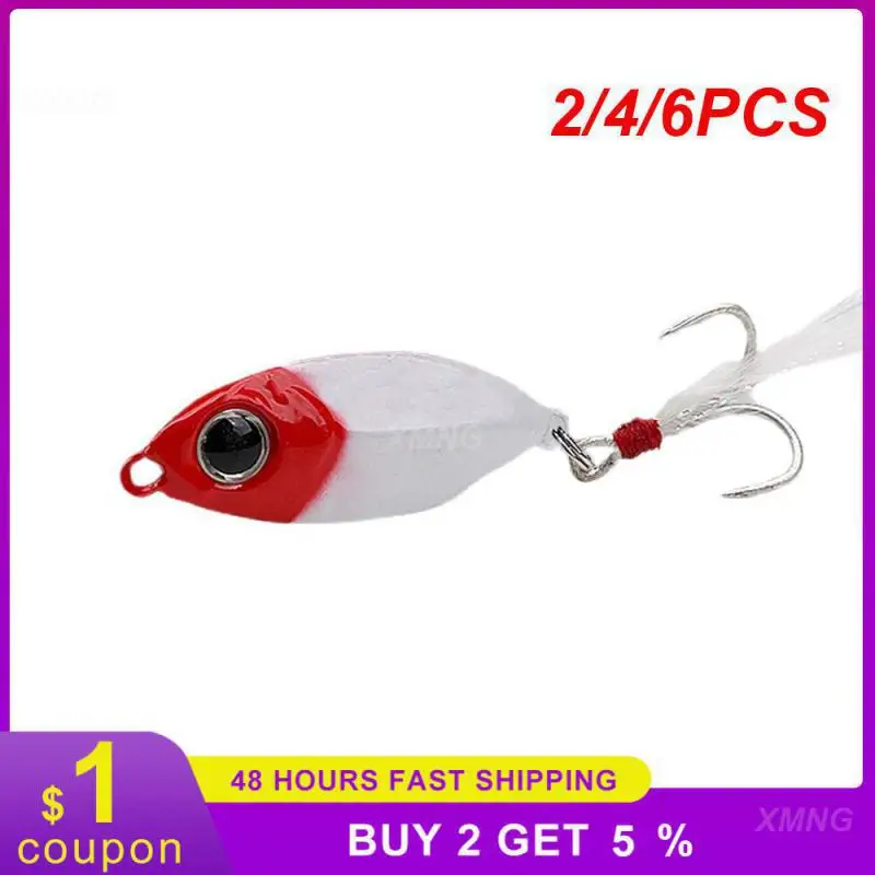 2/4/6PCS Single Hook Hard Bait High Rate Of Medium Fish Fishing Supplies Weight 15 Grams Bionic Bait