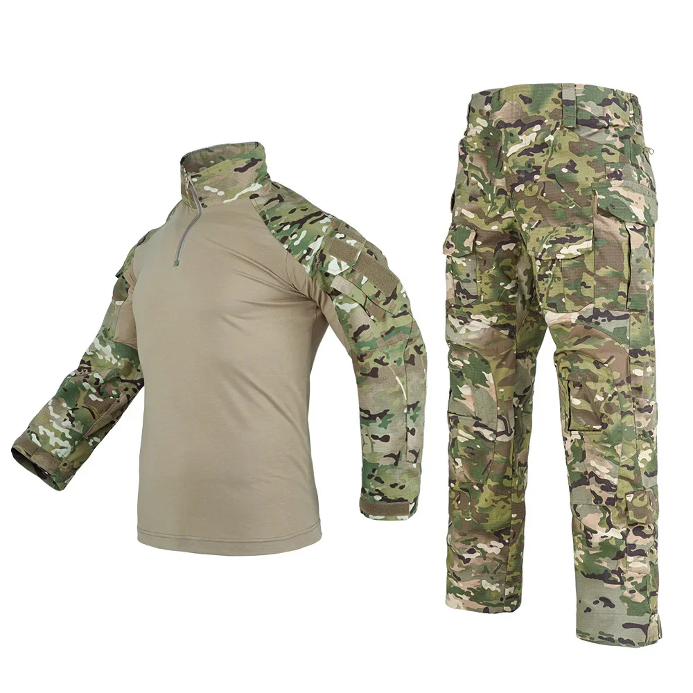 

G3 Tactics Frog Shirts+Pants Sets Elastic Breathable Outdoor Tactical Training Camouflage Suit Hunting Camping Uniforms