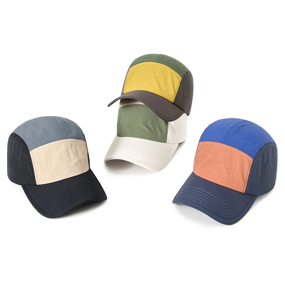Casual Nylon Baseball Cap 5 Panel Lightweight Sun Visor Cap Quick Drying Breathable Quick-drying Hat Outdoor Fishing Hiking Golf