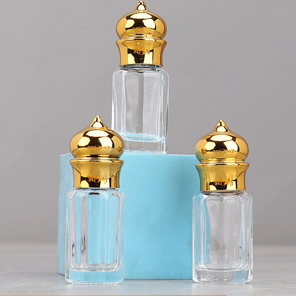 

6Pcs Empty Roll on Bottle Glass Perfume Container Refillable Small Bottles for Oil and Fragrance Roll on Bottle