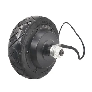 5.5 بوصة فرش وبدون أسنان عجلة محور المحرك الصلبة الإطارات 24 فولت سكوتر كهربائي فرش المحرك المحركات الخلفية الأمامية + عجلات أفضل 10 عجلات كهربائية مبيع للسيارة - رقم 9