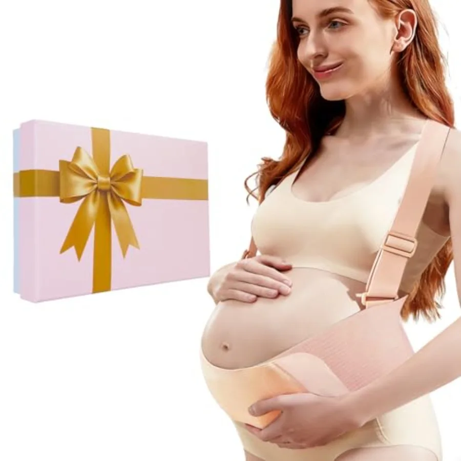 

Upgraded Pregnancy Belly Band Ultra-soft and Cozy Maternity Belly Bands for Pregnant Women Adjustable Pregnancy Belt with Back