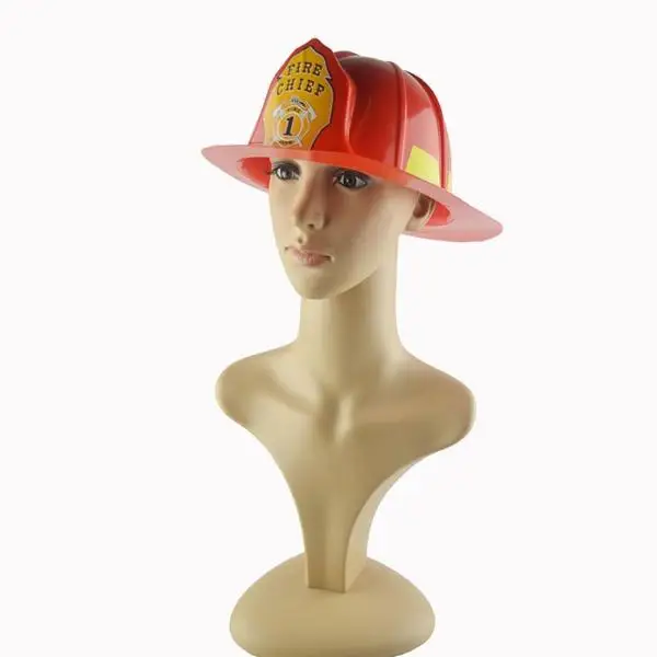 Roter Feuerwehrmann-Helm, Feuerwehrmann-Kostüm, Verkleidung, Rollenspiel, Party, Mütze