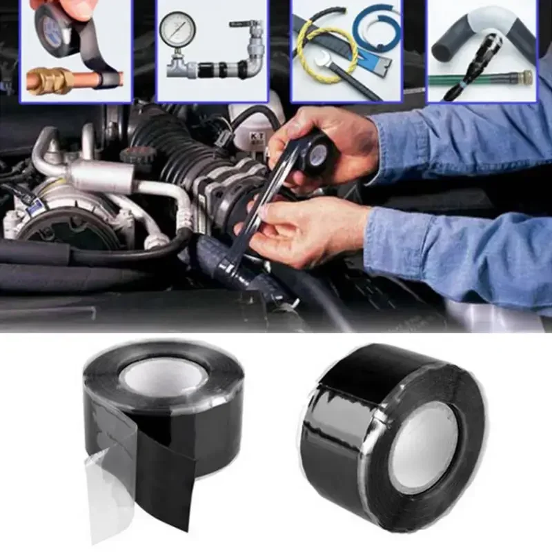 Super Strong Waterproof Tape Stop Leaks Seal Repair Tape Performance Self-fluxing Silicone Tape Adhesive Insulating Pipe Tapes