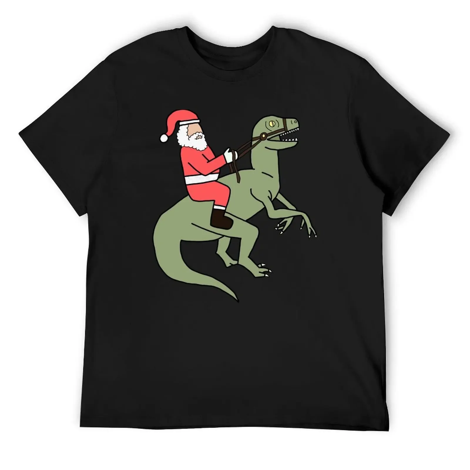 Santa raptor T-Shirt summer clothes shirts graphic heavyweights plus size clothes shirts graphic tee men