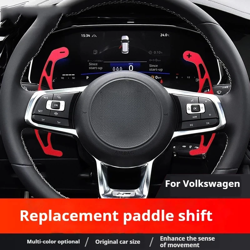 For VW Golf 7 Scirocco Sagitar Lamando Bora POLO GTI 2pcs Car Steering Wheel Shift Paddle Extension Aluminum Alloy Shifters