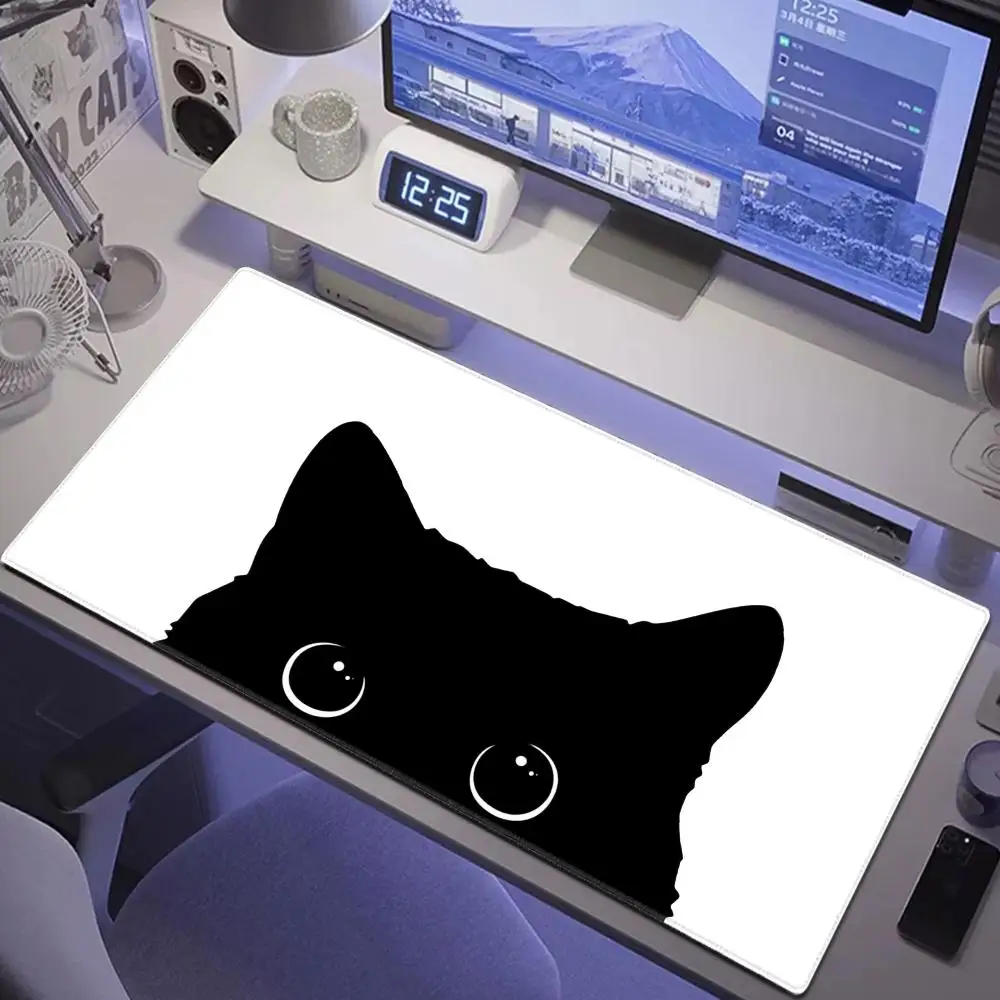 Alas Mouse Lucu Seni Kawaii Kucing Komputer XXL Alas Keyboard Alas Mouse Gaming Besar Alas Meja PC Gamer Alas Mause Meja Kantor Rumah