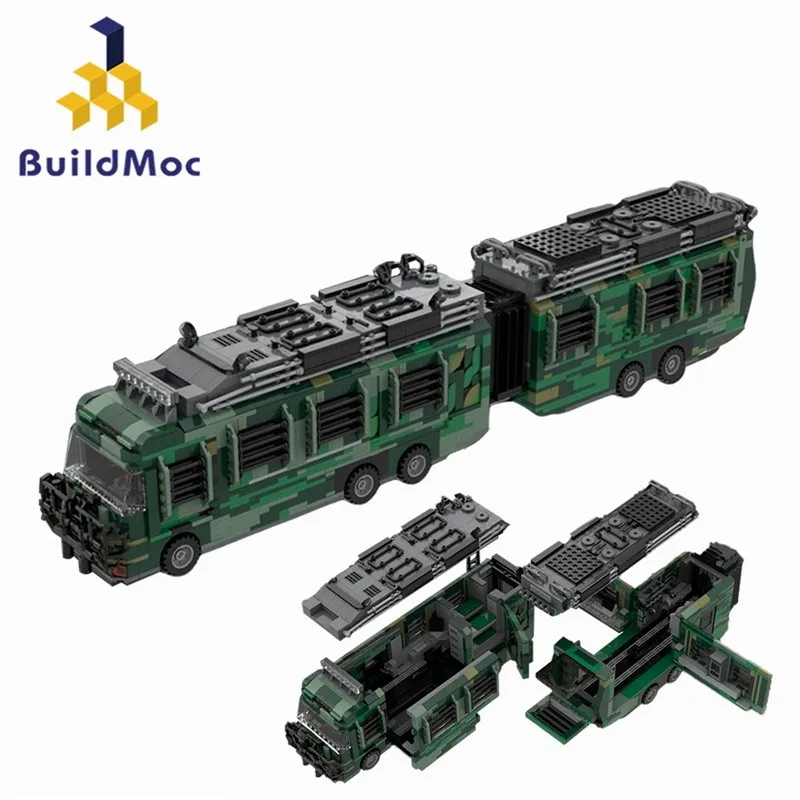 

Buildmoc Jurassiced-Park Dinosaurs RV Mobile Lab Car Set Building Blocks Kits Laboratory Train Bricks Toys Kids Gifts 3158PCS