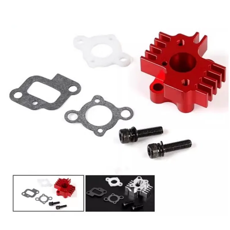 CNC Aluminum Intake Spacer Carburetor Mount fit 23cc to 30.5cc CY Rovan King Motor