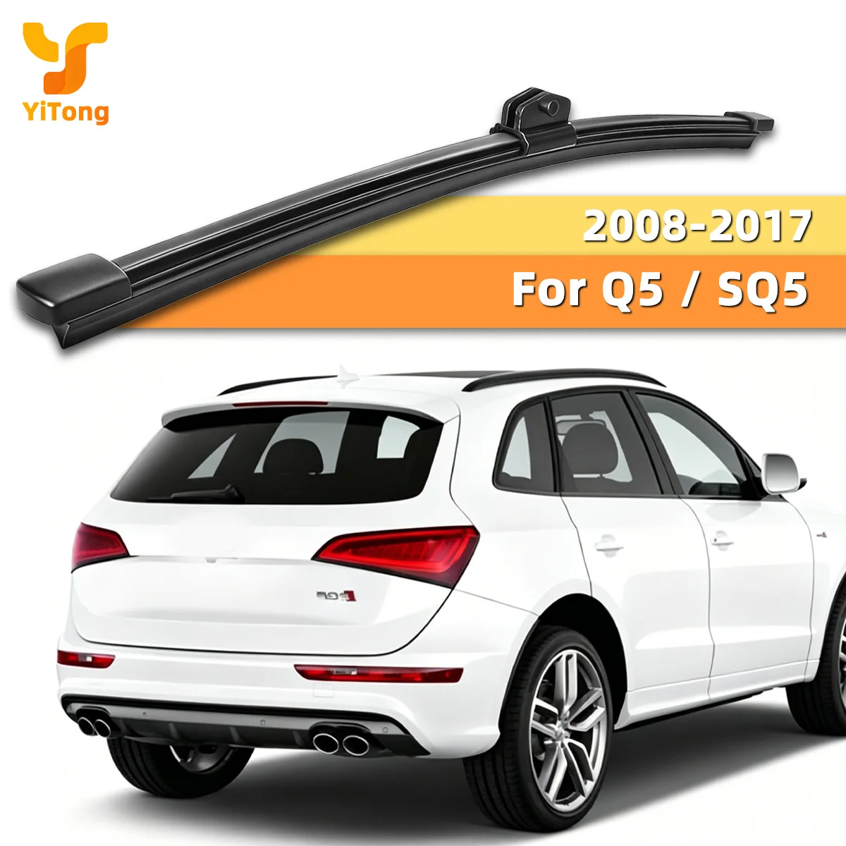 

Yitong Four Seasons Windshield Rear Wiper Suitable For Audi Q5 / SQ5 2008-2017 Silent Rubber Rear Window Wiper Replacement Parts