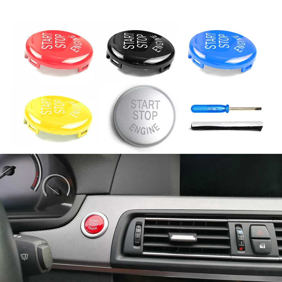 Car Engine START STOP Button Replace Cover Switch For BMW E81 E82 E87 E88 E30 E46 E90 E91 E92 E93 E34 E39 E60 E61 E38 E89 E64