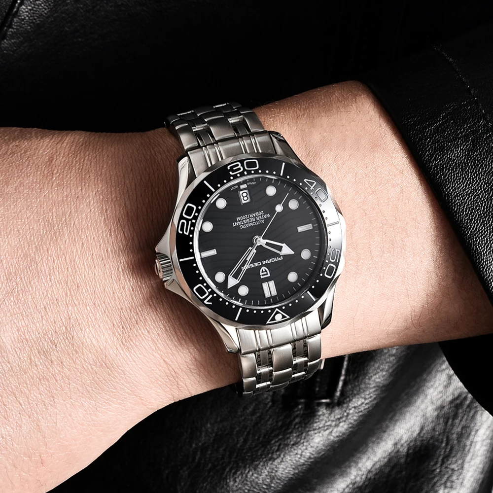 PAGANI DESIGN 2026 New Men's Watch 1685 Men's Mechanical Watch 200m Diving Sports Men's Watch AR Sapphire Glass Stainless Steel