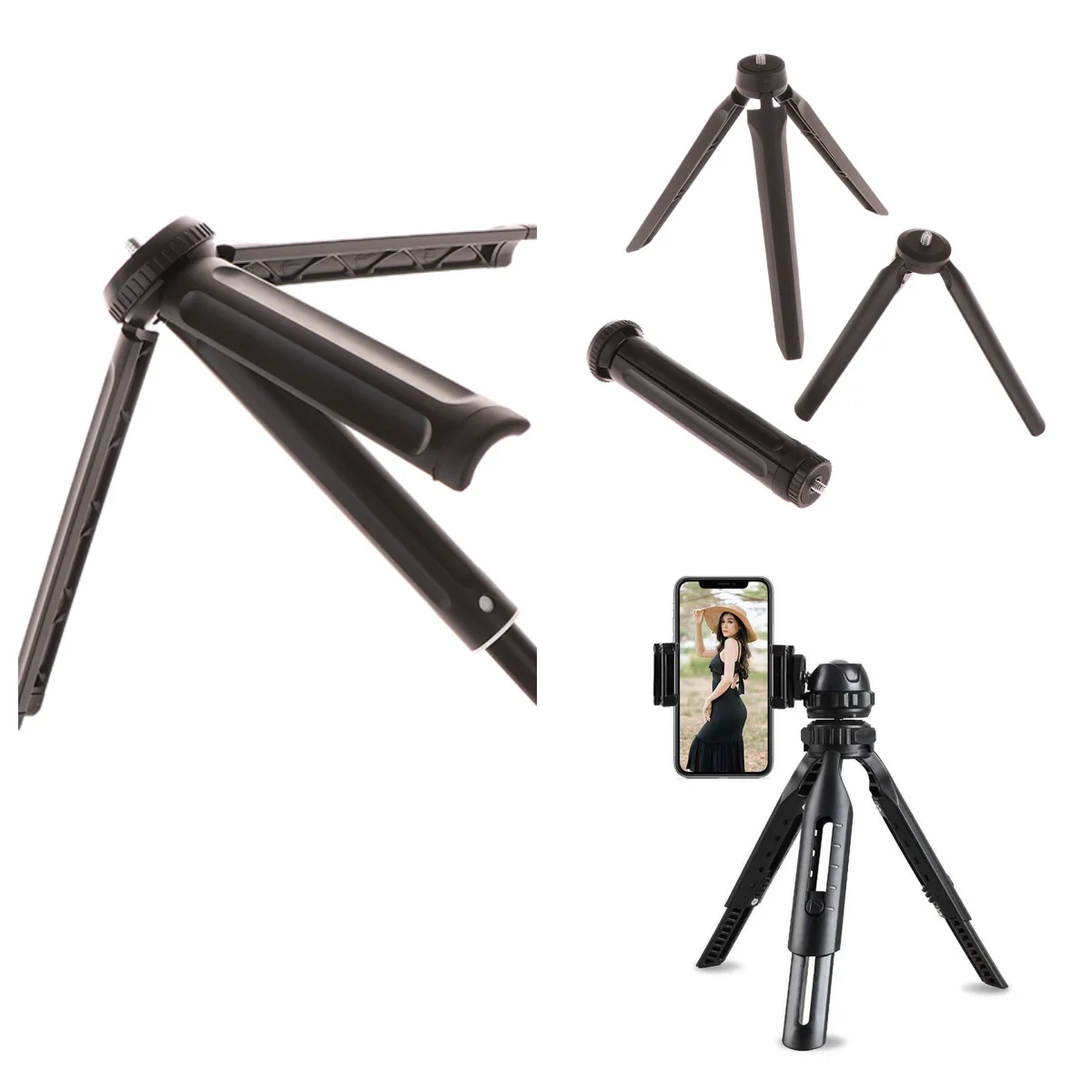 Mini Stativ Für Telefon Smartphone Video Stativ Stabilisator Halter Stehen Griff Grip Für Tasche Gimbal Für Mobile Kamera Stativ