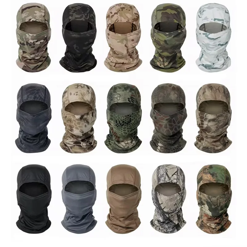 Camouflage Balaclava Full Face Mask Ski Bike Cycling Hunting Head Cover Scarf Airsoft Cap Men