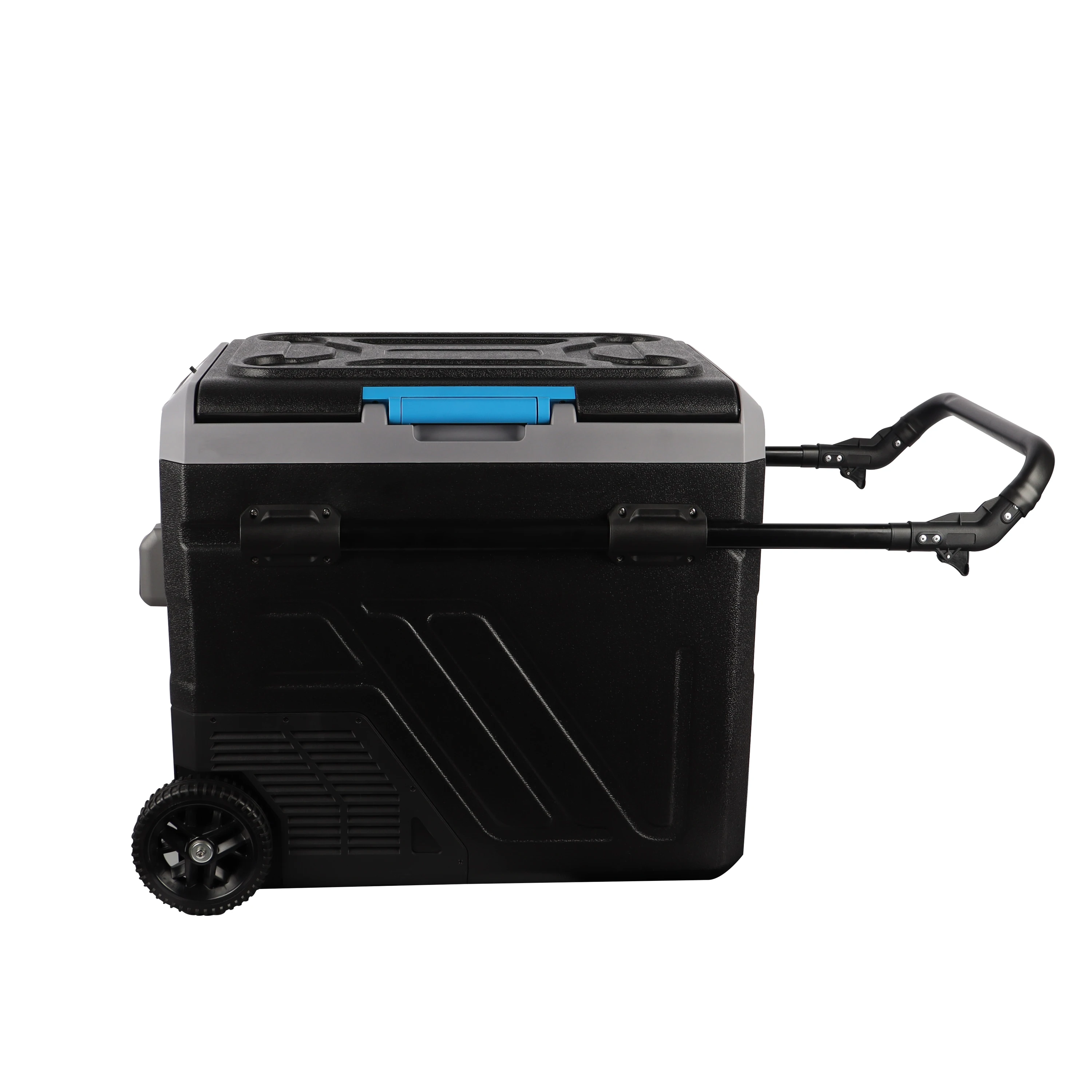 60L Geeignet für Camping Einzelne Kühlzone Kompressor-Autokühlschrank Elektrische Kühlbox Auto-Kühl-Gefrierkombination