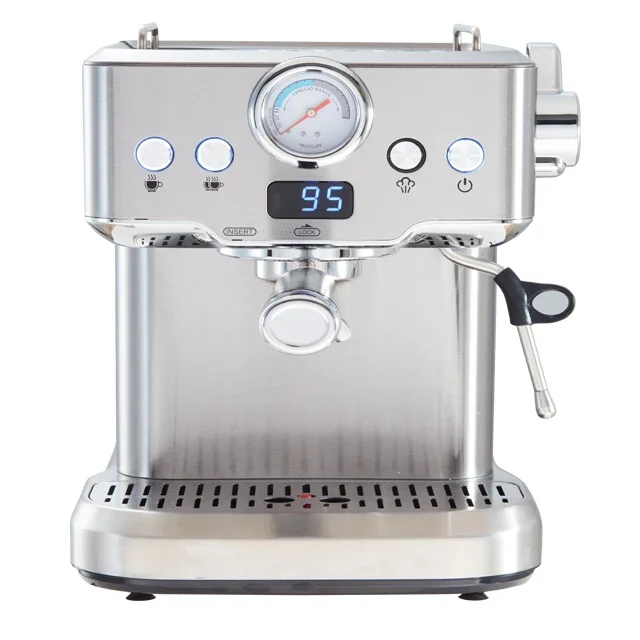 New Arrival Espresso Coffee Machine Stainless Steel Body Coffee maker