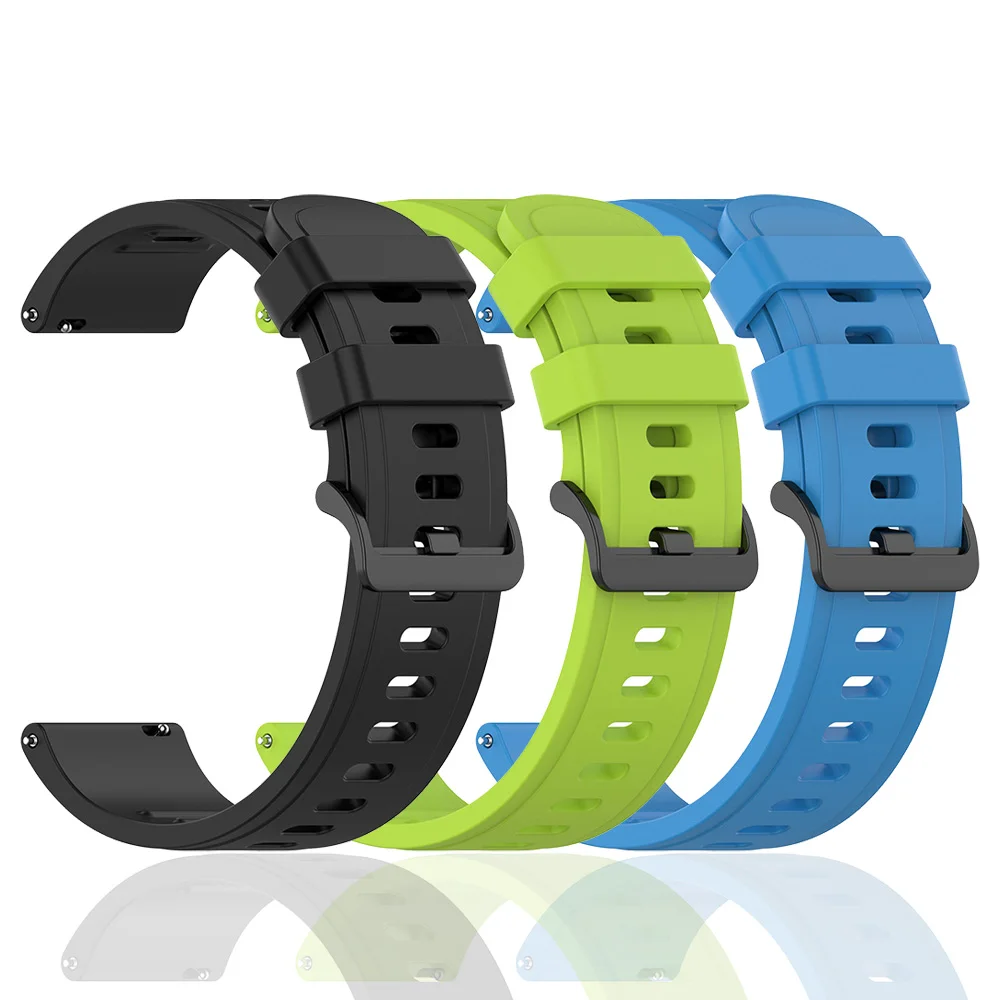 22mm Silicone Watch Strap For Xiaomi mi Watch Color 2 Sports Watchband For Xiaomi Watch S1 Active/Mi Watch Color Sports Correa