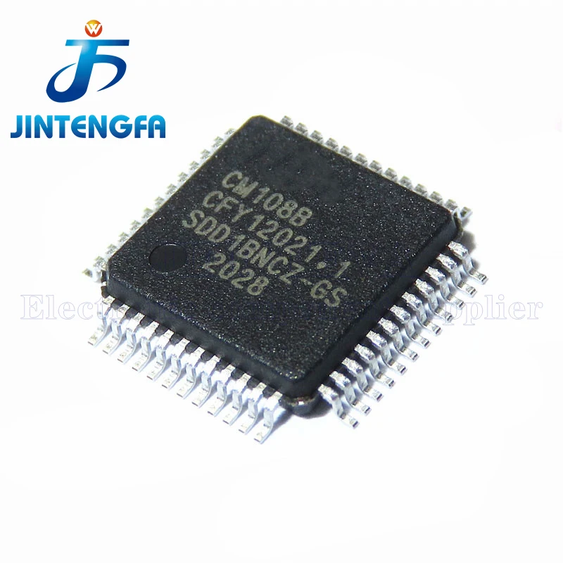 1PCS CM108B LQFP48 Decoding USB Audio sound card original decoding chip electronic components New and original CM108 LQFP-48