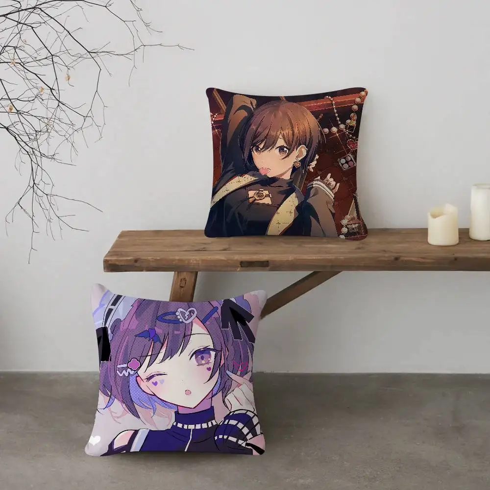 S-shinonome-ena Pillow Anime Pillow Sofa Bed Head Pillow Cover Cushion Cover 45x45 Cm Fashion