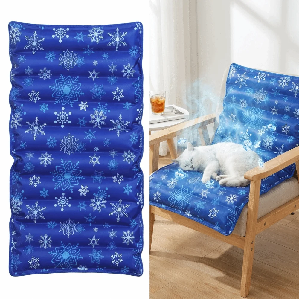 Comfortable Refillable Ice Seat Cushion DIY Design Foldable Chair Cooling Pad Summer Cool Portable Water Filling Cushion Adult