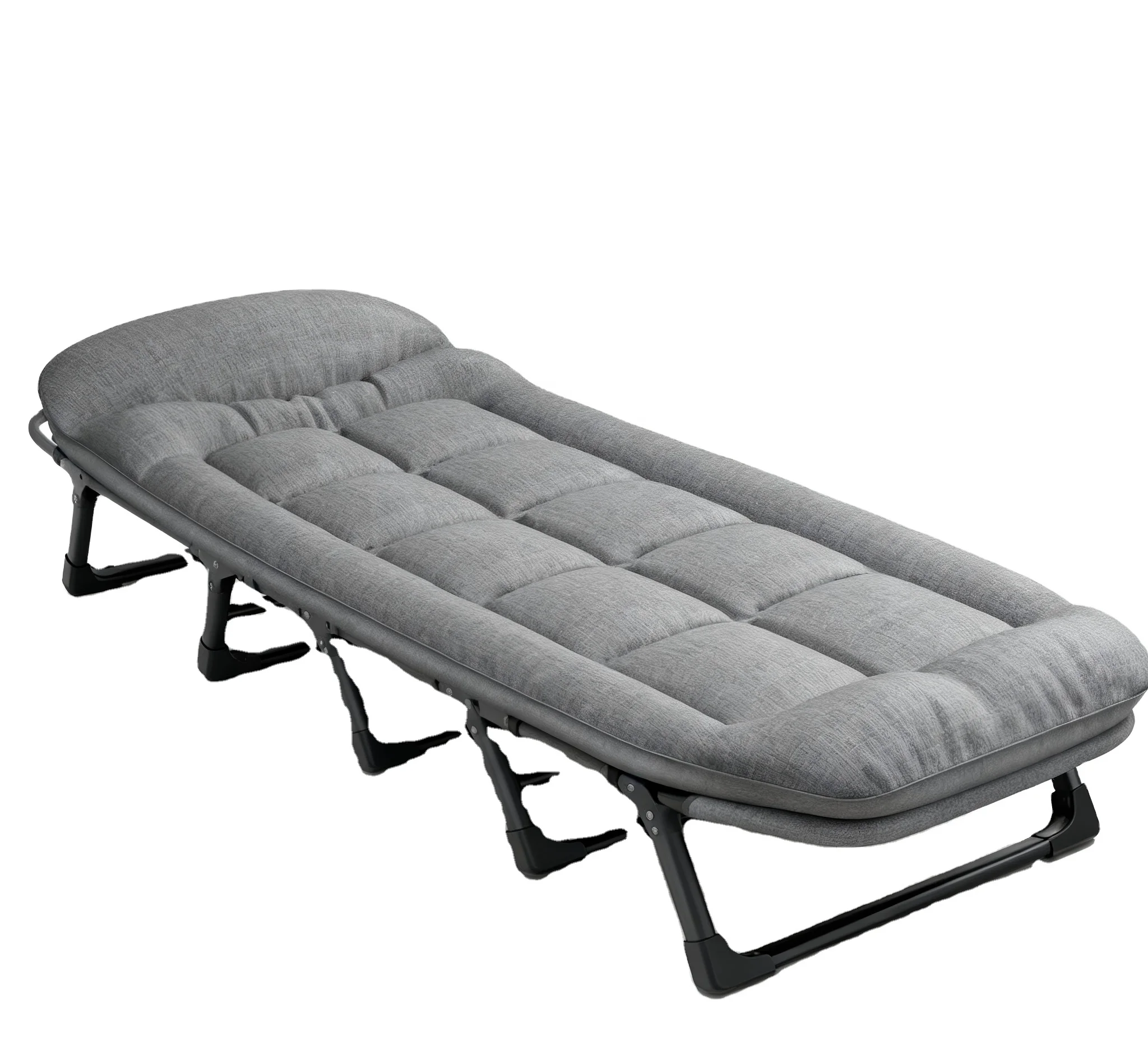 

Modern Steel Frame Foldable Camping Cots for Adults Portable Outdoor Camping Park Bedroom Beach Living Room Use