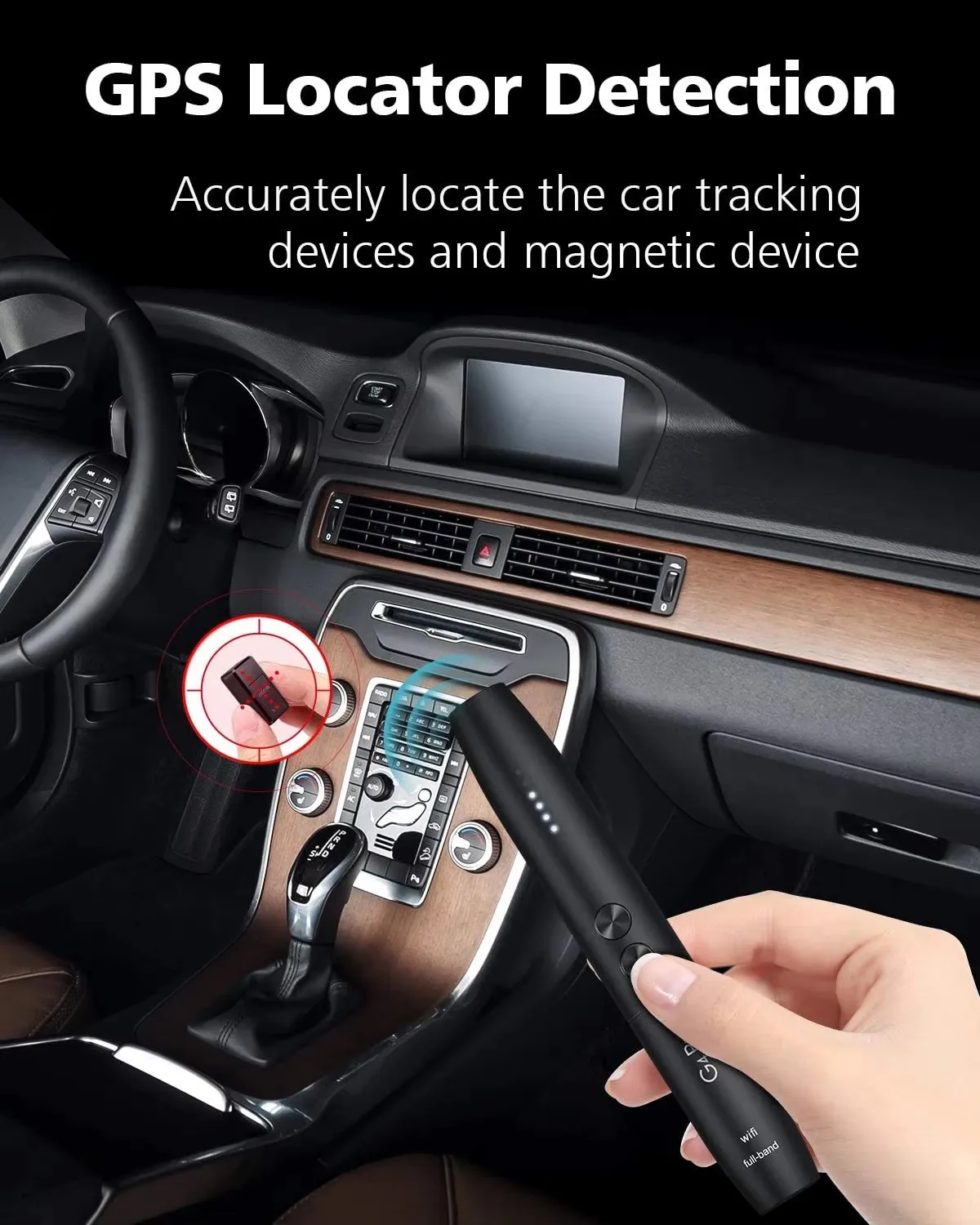 Car GPS Tracker Finder Wifi Camera Mini Bug Detector Anti SPY Gadgets Wiretap Hidden Infrared Pinhole Cam/GSM/GPS Locator Detect