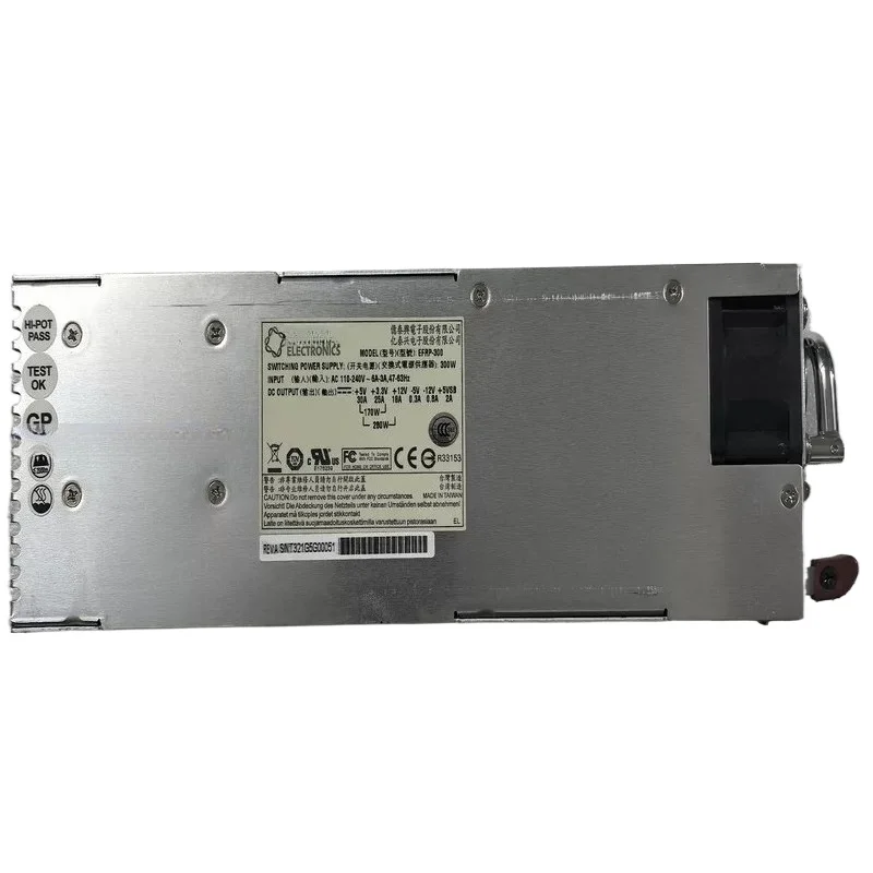 For Original ETASIS EFRP-300 Hot Swap Power Supply Module 300W Power Supply EFRP-300