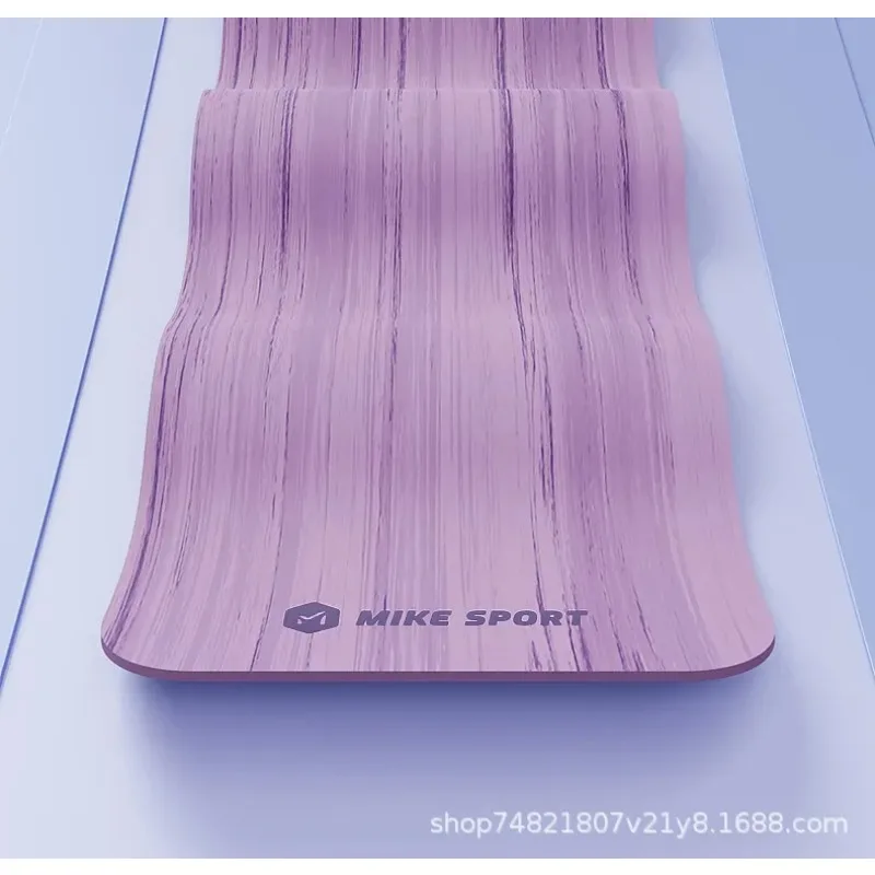 Men Women Natural Rubber Yoga Mat Anti‑Slip Wear‑Resistant Shock‑Absorbing Sports Mat for Home Gym Fitness Workout Pilates