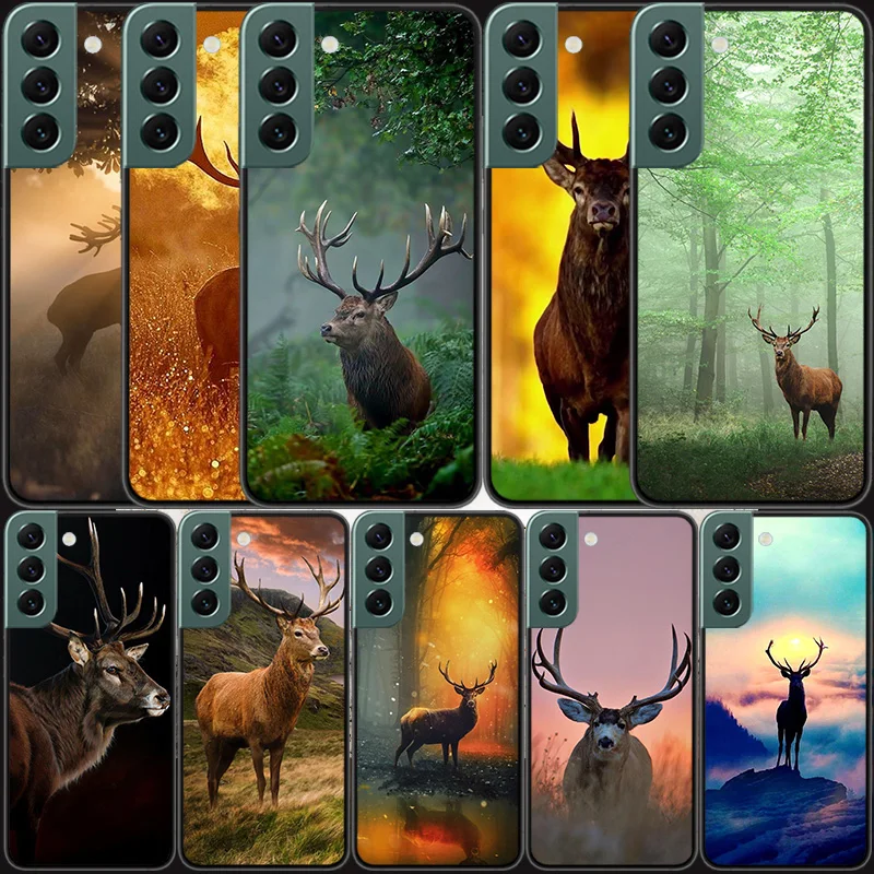 Deer Hunting Camo Phone Case For Samsung A15 A25 A35 A55 Galaxy A70S A50S A30S A30 A40 A71 A51 A41 A31 A21 A11 A01 A20S A10S A20