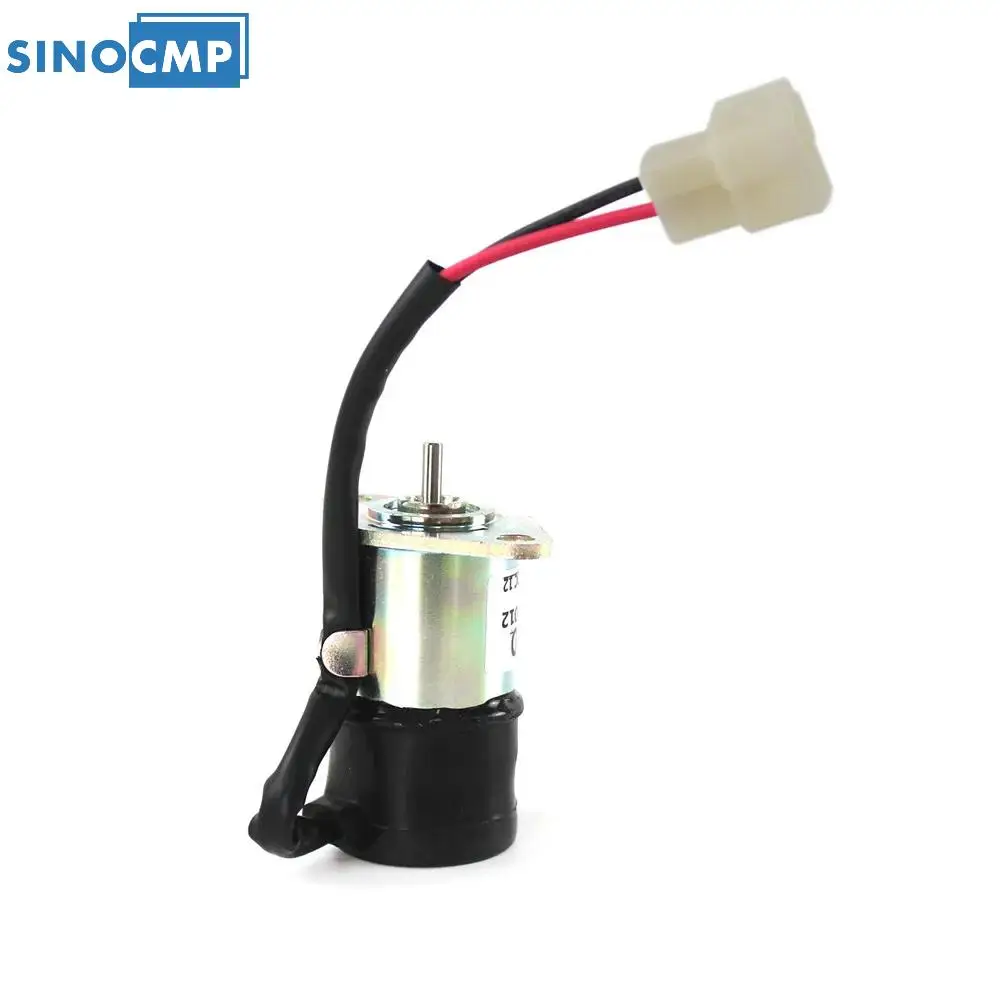 

52600-4151 16271-60012 SINOCMP 1 шт. 12 В стоп-соленоид/соленоид отключения топлива для экскаватора Kubota Denso KX41H BX2200D BX23D