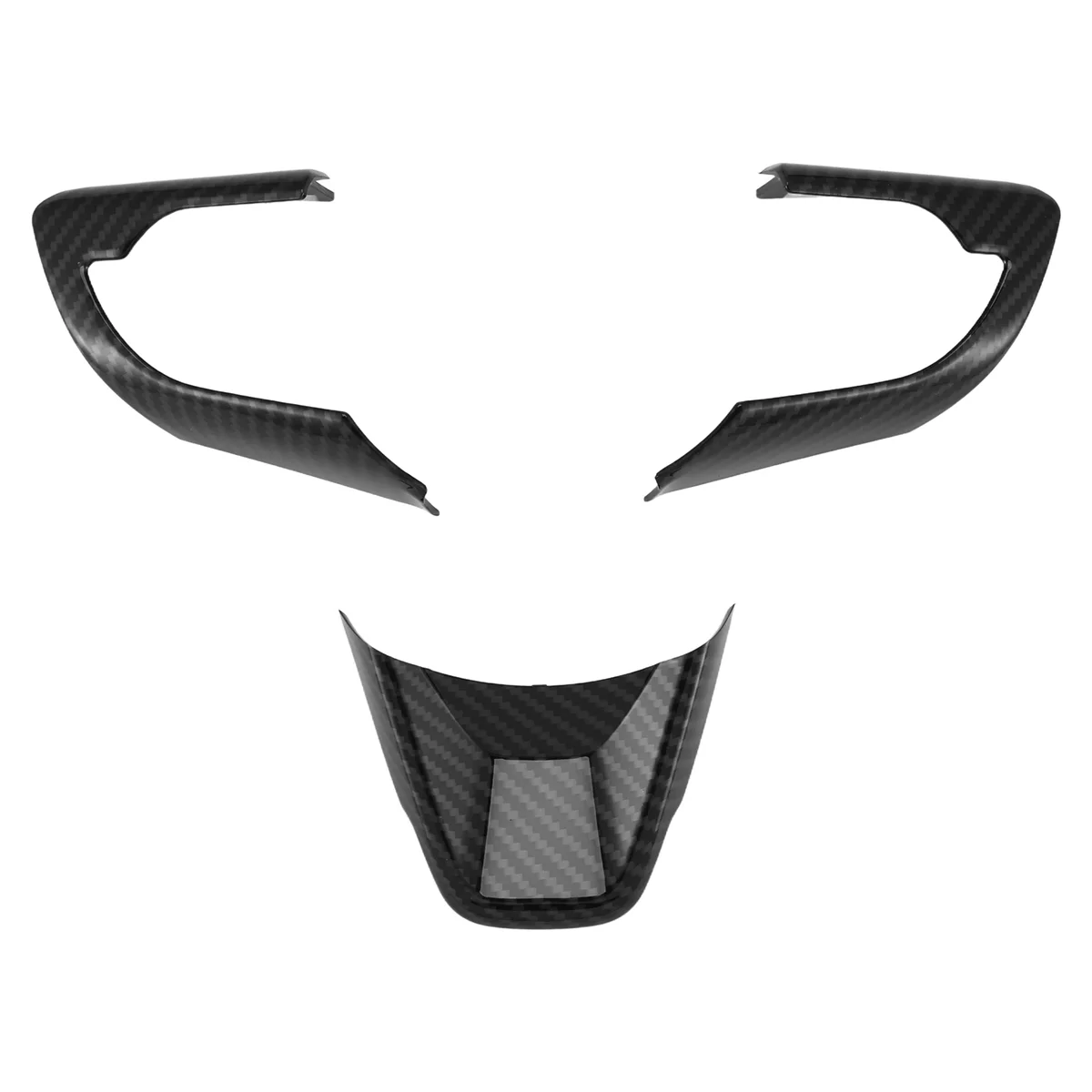 

Car Steering Wheel Decoration Cover Trim Stickers for 2019 2020 2021 2022 Accessories, ABS Carbon