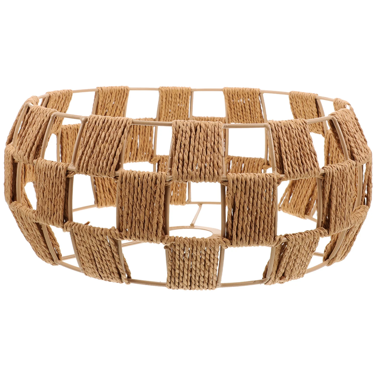 

Weaving Paper and Iron Lamp Shade Rustic Japanese Retro Ceiling Light Shade Indoor Room Decorative Ceiling Lamp Lampshade