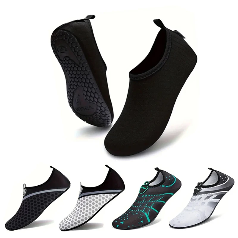 

1Pair Quick Drying Water Shoes Non-Slip Breathable Summer Aqua Beach Sandal Flat Shoe Seaside Slipper For Men Women Creek Shoes