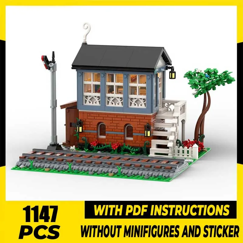 

Строительные блоки Moc, сигнальная коробка 19 века, модель траenowa, технология, кирпичи, сделай сам, сборные игрушки, набор для завязывания, подарки