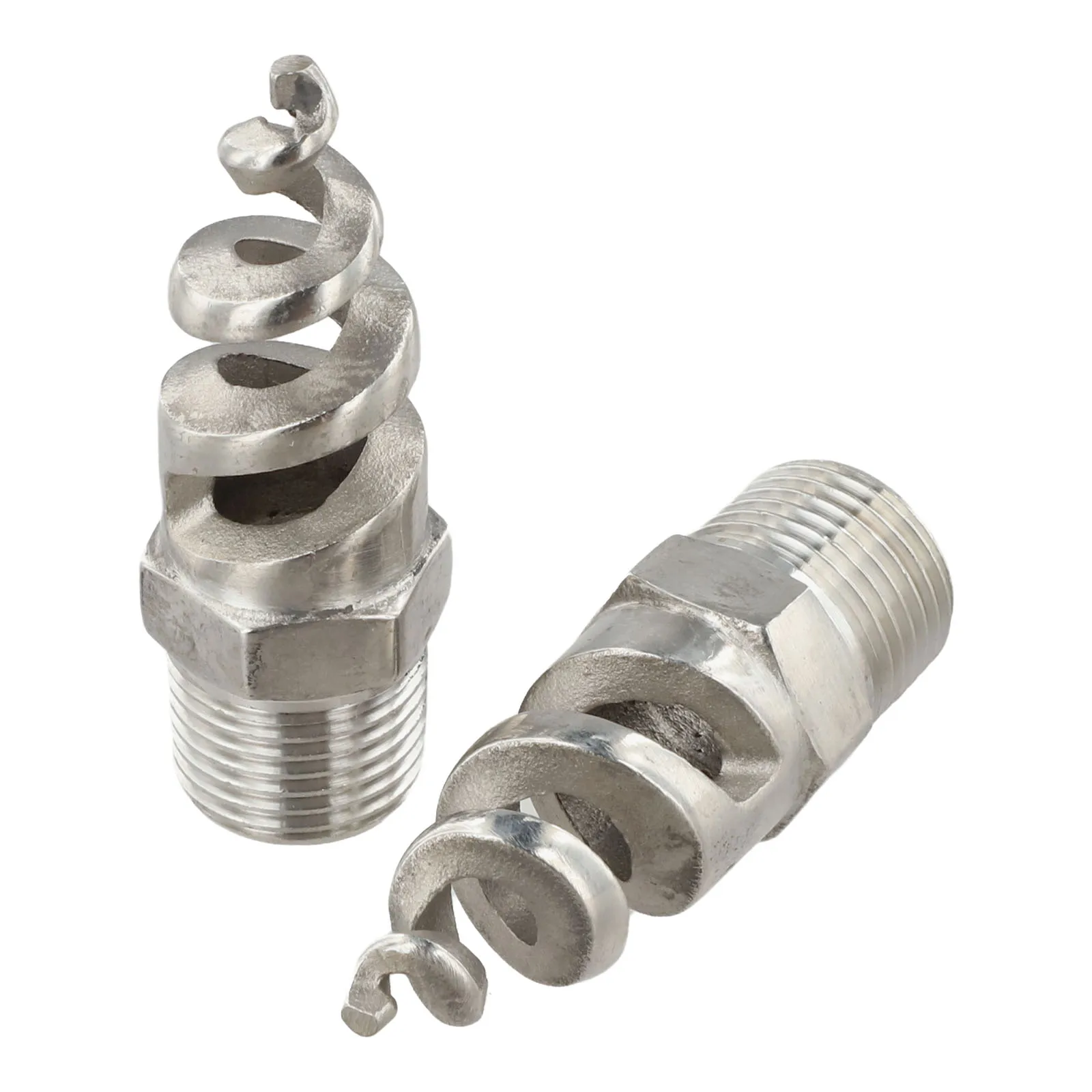 2pcs Stainless Steel For dust Removal Nozzles Designed for InFor dustrial Cleaning and Enhanced Spray Coverage