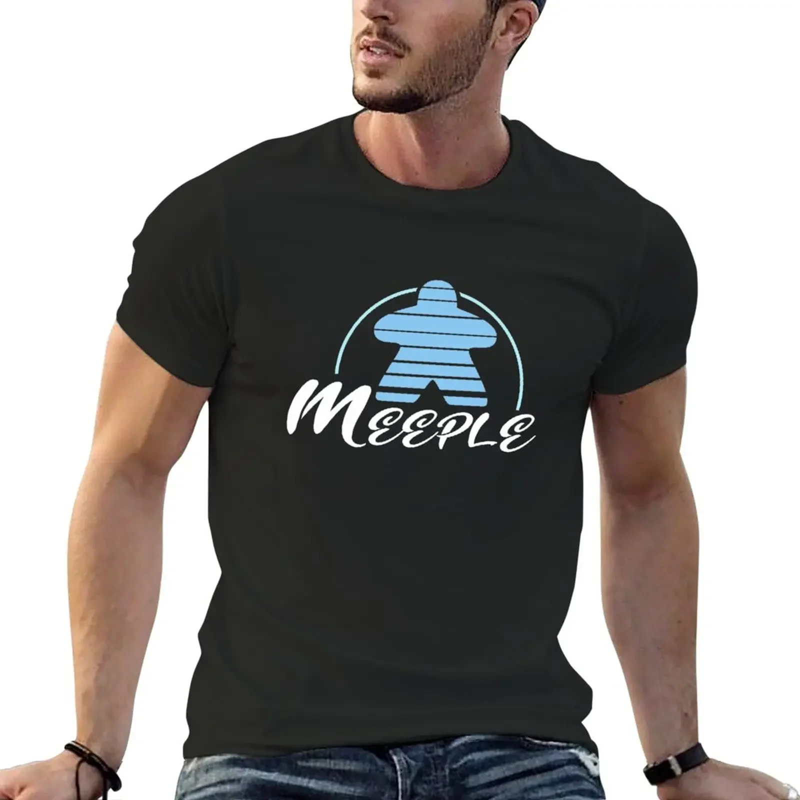 

Meeple Castle T-Shirt Blouse quick-drying oversizeds tshirts for men