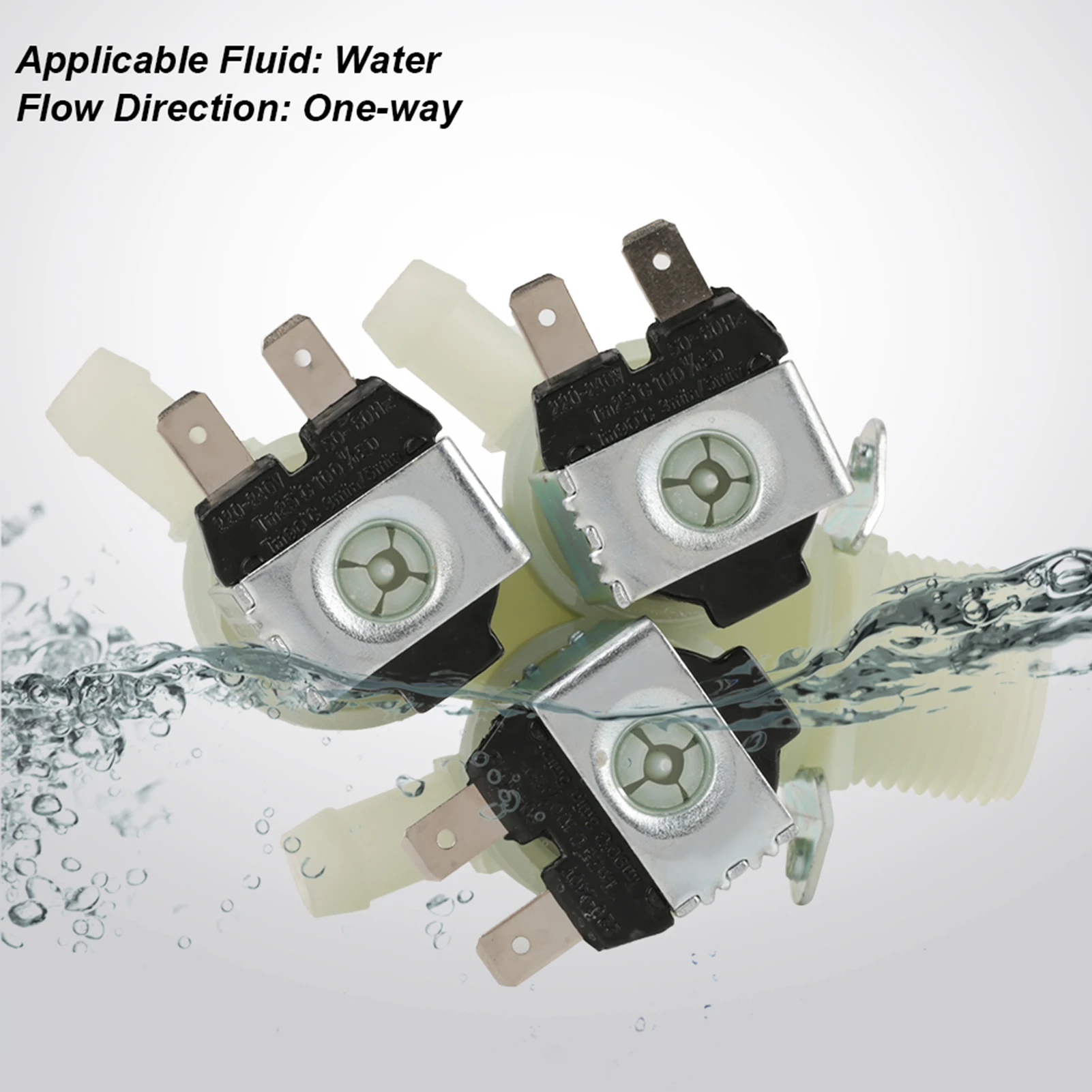 3 Way Water Inlet N/C Normal Closed Electric Solenoid Valve AC G3/4 Normal Closed Solenoid Valve