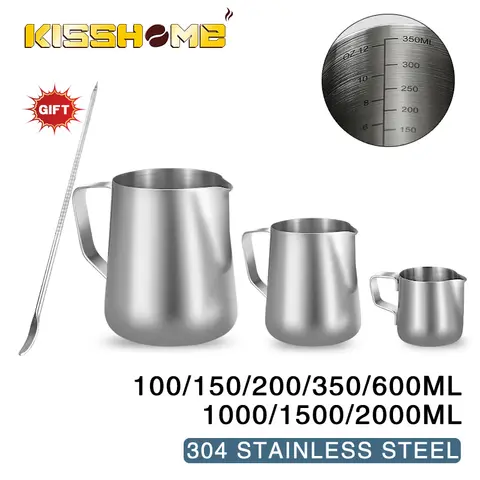 Coffee Milk Frothing Jug Espresso Frother Pitcher Latte Art Stainless Steel Measuring Cup Mug Barista Tools Coffee Accessories
