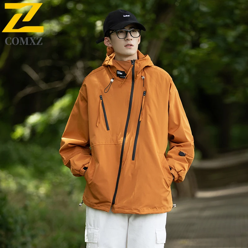 

Couple Charge Jacket Spring and Autumn New Thin Windproof Waterproof Breathable Hooded Jacket Outdoor Camping and Hiking Jacket
