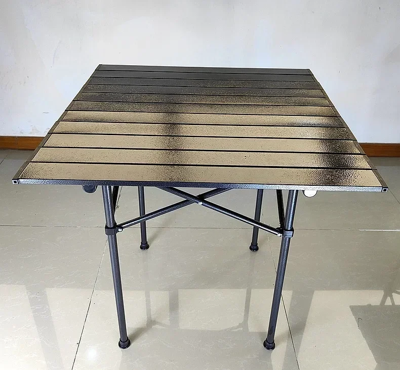 Modern aluminum alloy outdoor picnic table Factory wholesale aluminum alloy folding storage Portable picnic camping table