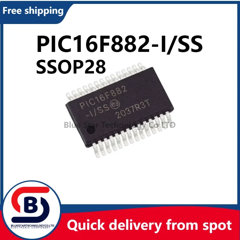 Free Shipping 10-50pcs/lots PIC16F882-I/SS PIC16F882 16F882 SSOP28 Quick delivery from spot