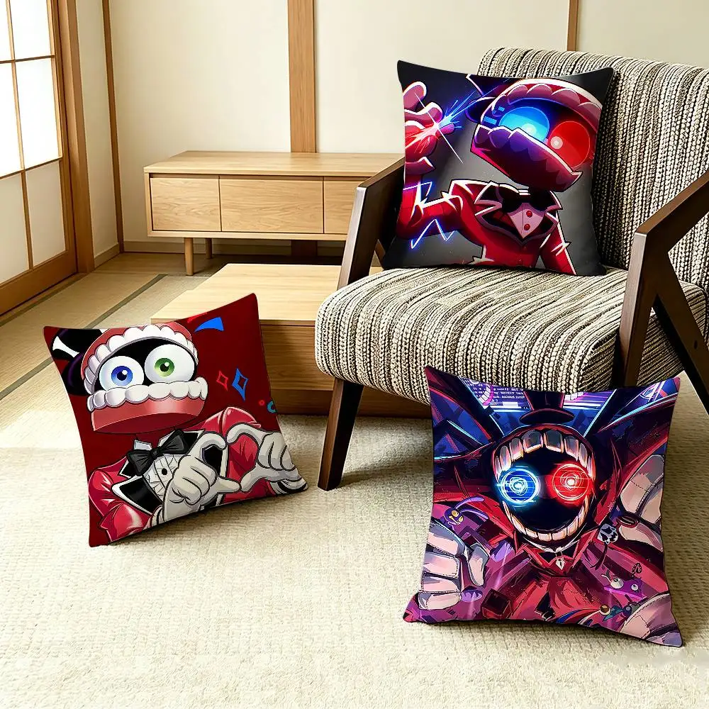Cute Cartoon Figure C-Caine   Pillow Case Pattern Printed Pillowcase For Living Room Sofa Cushion Cover