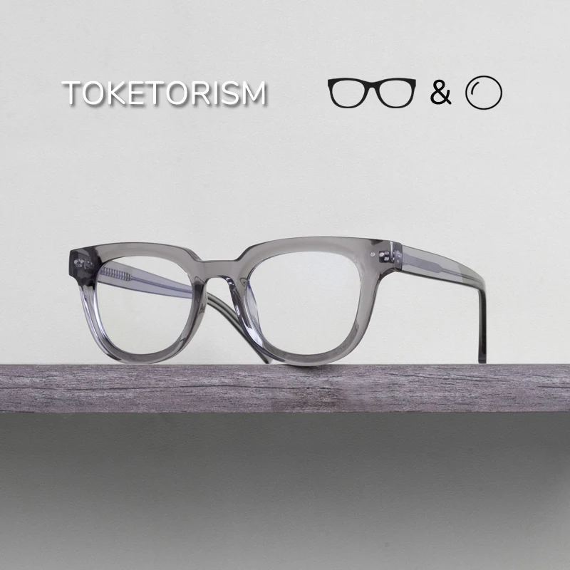 

Toketorism Woman's Eyeglasses Reading Blue Light Glasses Men Optical Lenses With Custom Recipe