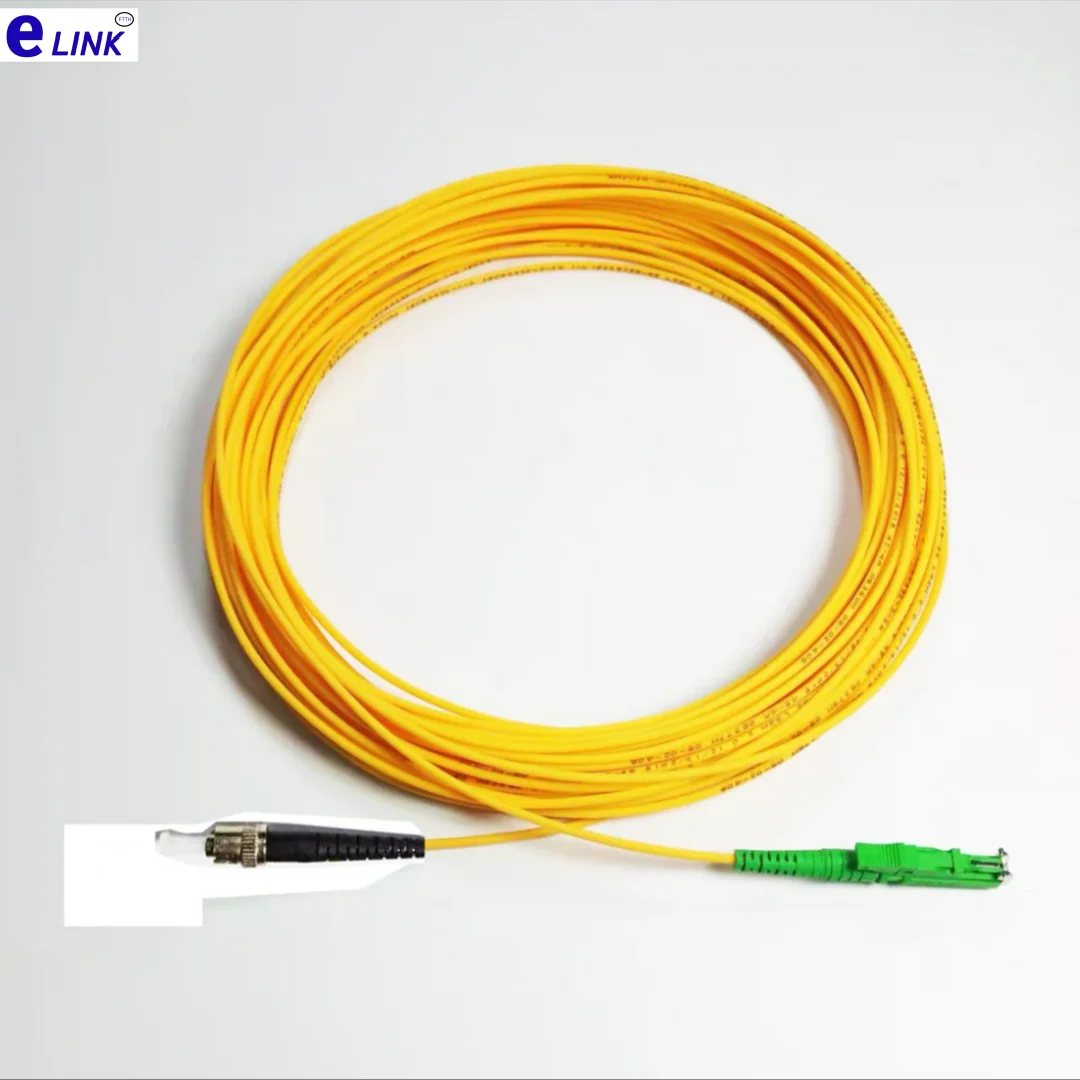 Cavo patch in fibra E2000/APC-ST Simplex Monomodale 1m 3m 5m 7m 10m 30m 50m 9/125um ponticello in fibra ottica E2000-FC E2K elink