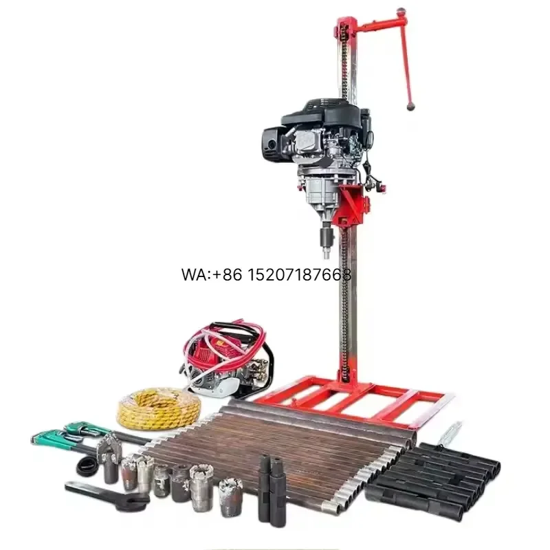 Wmwmnu Portable Soil Sampling Drill for Stratified Layers Backpack Geological Exploration Rock Sampling Drill