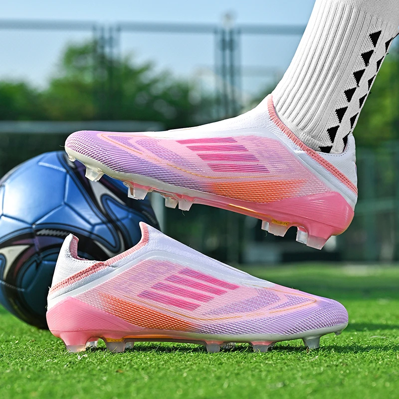 Nuevos Zapatos de Fútbol para Hombre, Botas de Fútbol para Deporte al Aire Libre, Transpirables, para Entrenamiento, Partidos, para Niños y Adultos, con Tacos Largos Antideslizantes y Cómodos