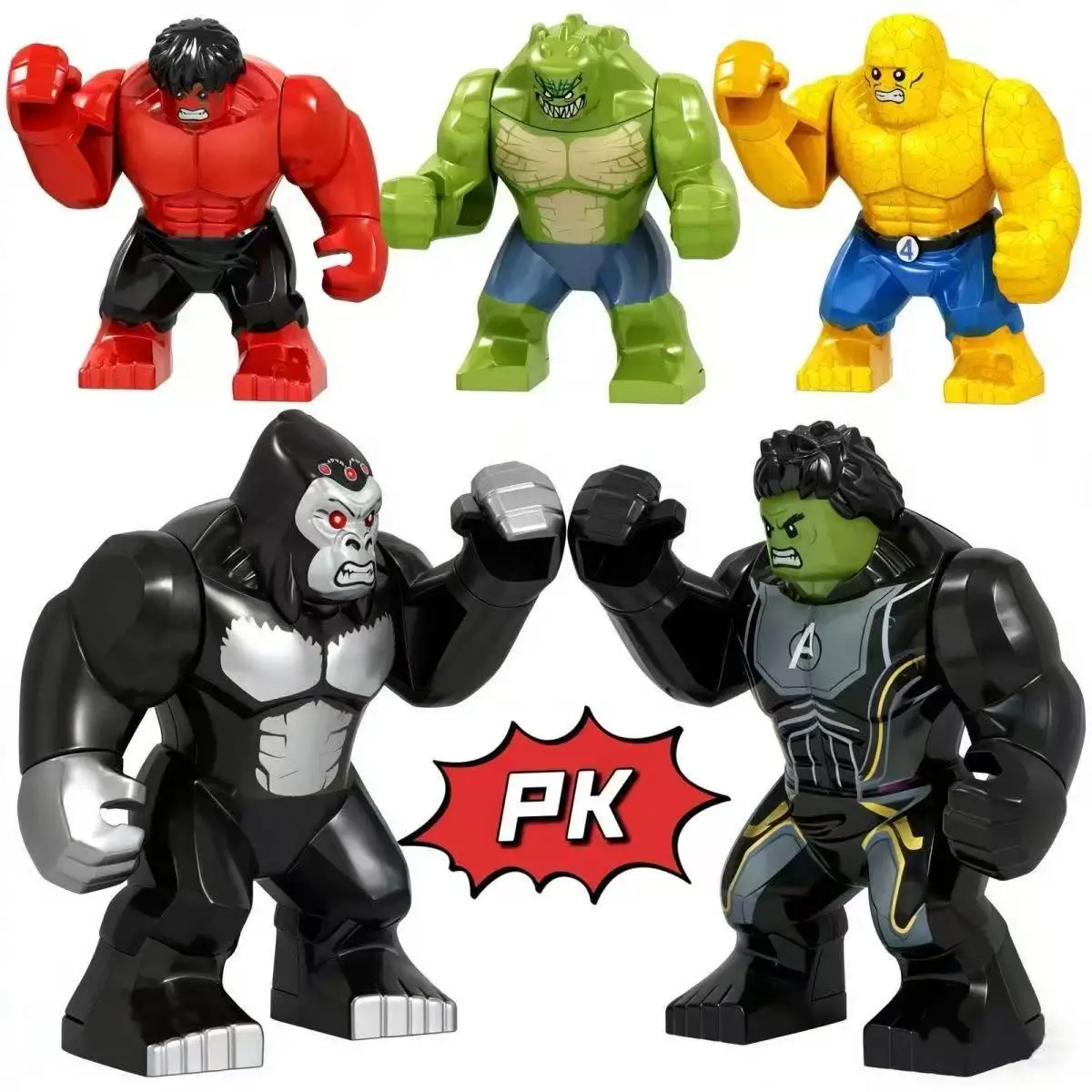 Marvel building blocks, action character Spider Man, Venom Hulk assemble dolls, children's handmade toys, Christmas gifts