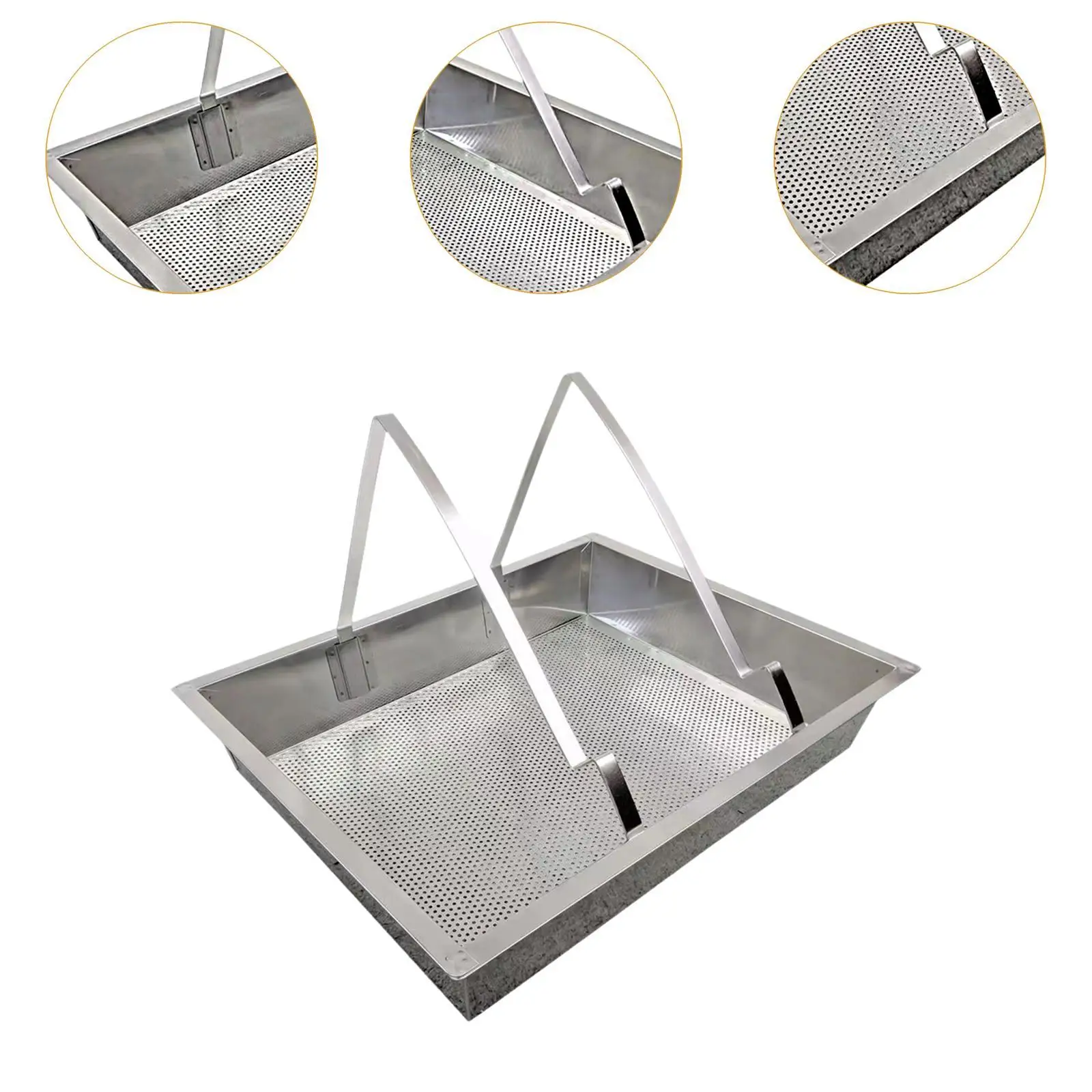 Honeycomb Uncapping Tray Bee Keeping Supplies Practical Stainless Steel